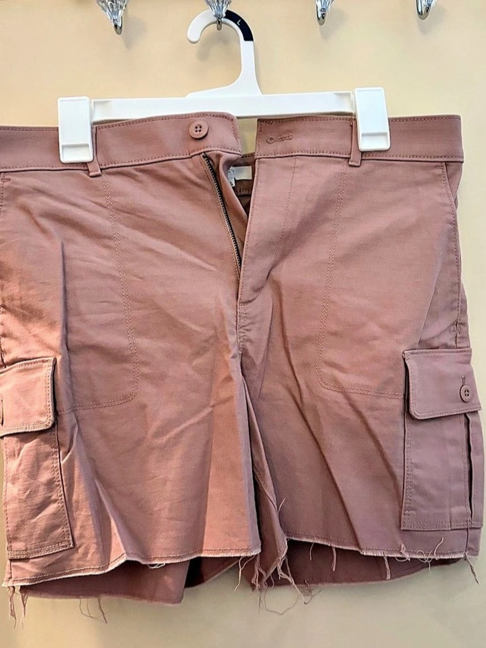 LOFT Cargo Shorts in Pink Size 6